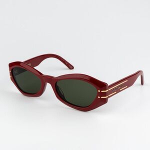 NEW Dior DIORSIGNATURE B1U 35C0 Shiny Red Green Women Sunglasses